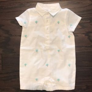 Janie and Jack Linen Romper